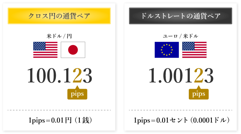 ピップスの通貨換算