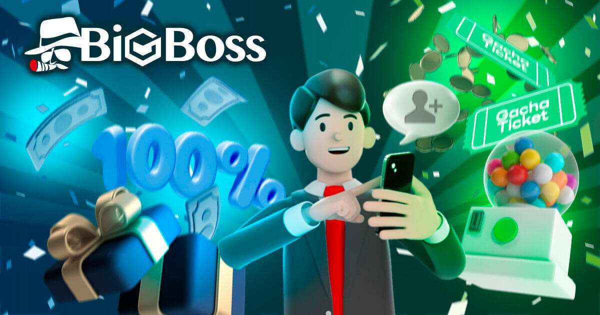 BigBossの公式LINE連携で100％入金ボーナス＋最大2,000ドルガチャチケットをGET | BigBoss | FXプラス™