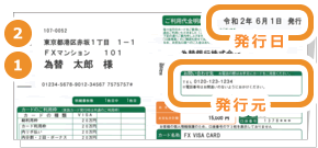 クレジットカード・銀行利用明細書/請求書