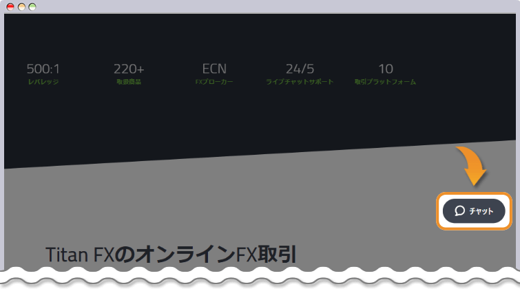 チャット画面を開く