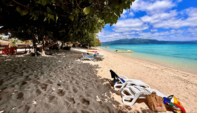 Titan FX 砂浜のビーチ、バヌアツの海岸