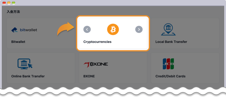 入金方法