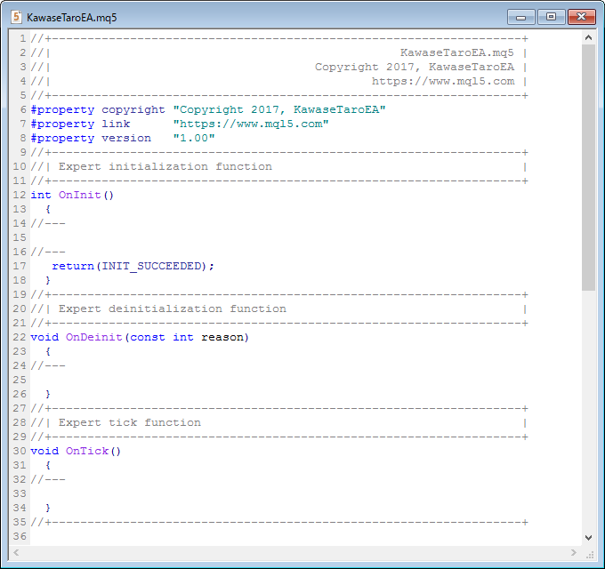 スクリプト作成画面