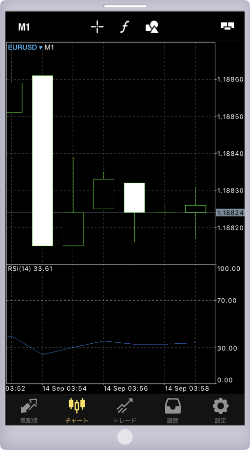 チャート拡大表示画面