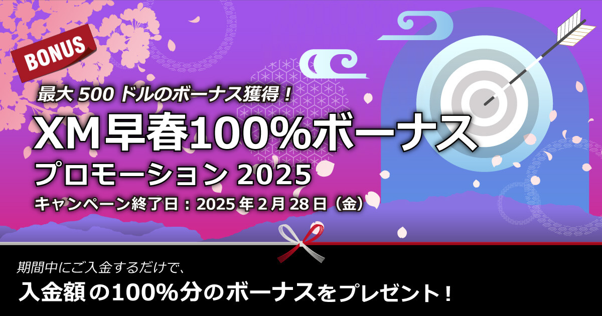 XMTrading 早春100％ボーナスプロモーション2025